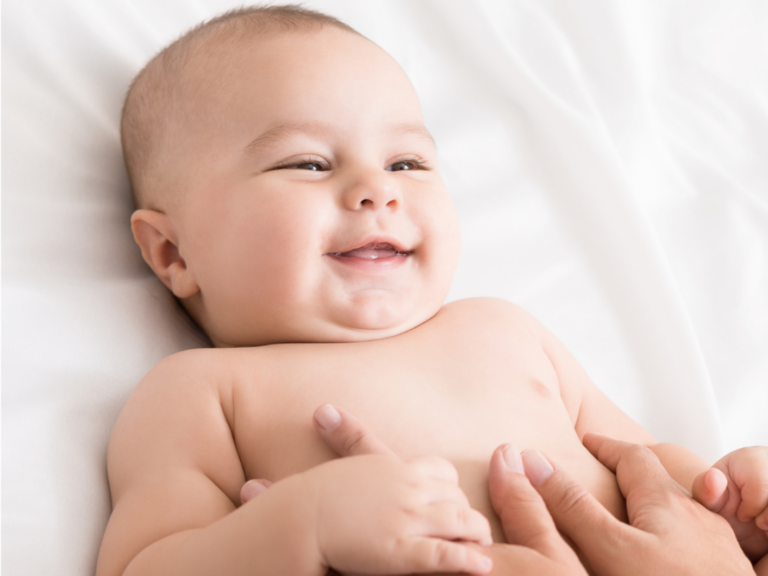 babymassage werkt ouder baby aanraking
